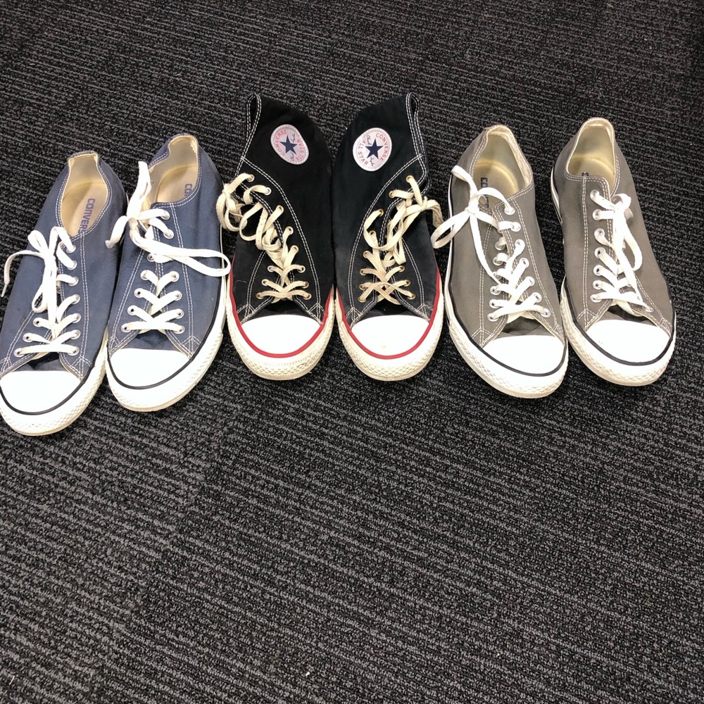 Three (3) pairs of Chuck Taylors